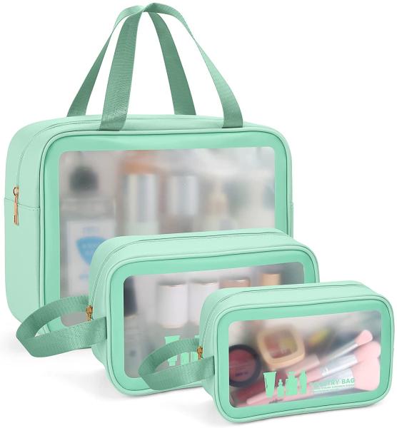 Toiletry Bag for Women Men, Waterproof Makeup Cosmetic Bag Travel Organizer for