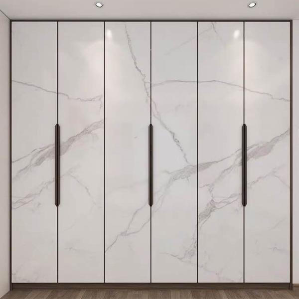 Buy cheap Apartment Swing Door Wardrobe Storage Organiser Glass Door Lacquer White from wholesalers