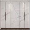 Buy cheap Apartment Swing Door Wardrobe Storage Organiser Glass Door Lacquer White from wholesalers