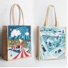Buy cheap Customized Natural Burlap Printed Jute Bags Grocery Shopping Bags from wholesalers