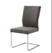 Buy cheap PU Look Fabric Upholstered Dining Chairs , Custom Color Industrial Dining Chair from wholesalers