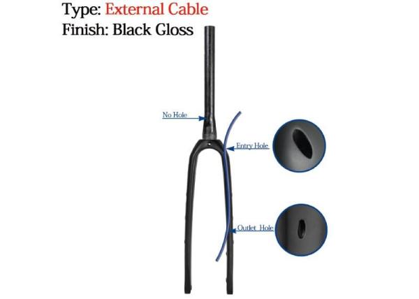 Buy cheap 700C Carbon Mountain Bike Fork Road Gravel Disc Brake Fork 650B from wholesalers