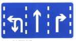 Supply Good Quality Traffic Sign Multi Lane Driving Direction Sign Rectangular