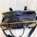 PVC mirror leather lacquered leather split off shoulder bag travel bag shopping