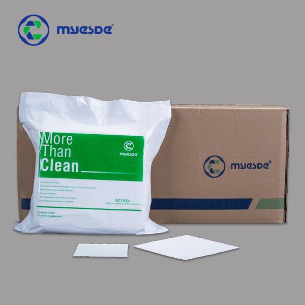 Buy cheap Promotional 180gsm 9x9inch Laser Cut Industrial Microfiber 100 Class Cleanroom Wiper from wholesalers