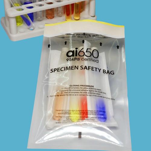 Buy cheap S168283 95kPa Specimen Transportation Bag With 7 Slotted Absorbent Pocket Sleeve from wholesalers