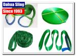 4' Length Green Lifting Straps , Lightweight Choker Lifting Slings For Heavy