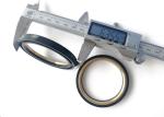 80 Duro Nitrile Hammer Union Seal Ring With Brass / Stainless Steel Ring