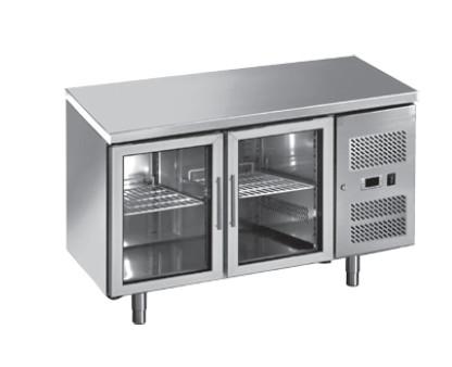 Stainless Steel back bar under counter with Glass Door 2/3/4 doors Under Counter