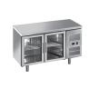 Buy cheap Stainless Steel back bar under counter with Glass Door 2/3/4 doors Under Counter Refrigerator 282L Ventilated Snack from wholesalers
