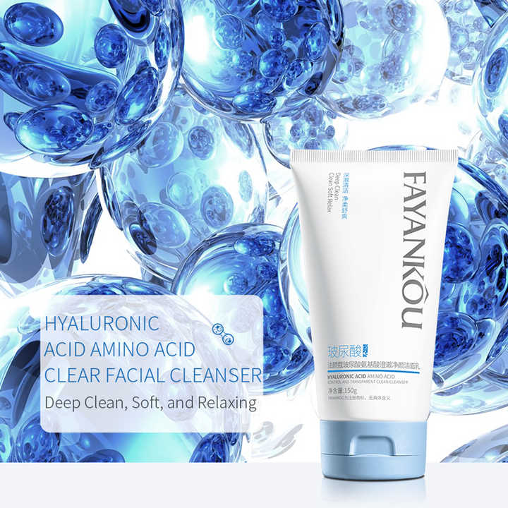FAYANKOU Amino Acid Cleansing Deep Face Wash Cleansing Oil Control Facial Cleanser for Men and Women