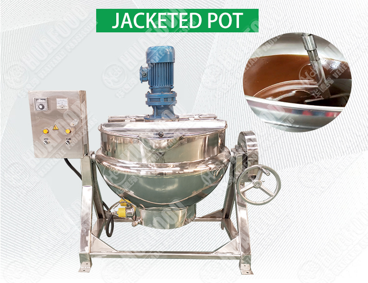 Stainless Steel Electric Tilting Boiling Pan 200 Liters Industrial Steam Jacketed Kettle Cooking With Agitator