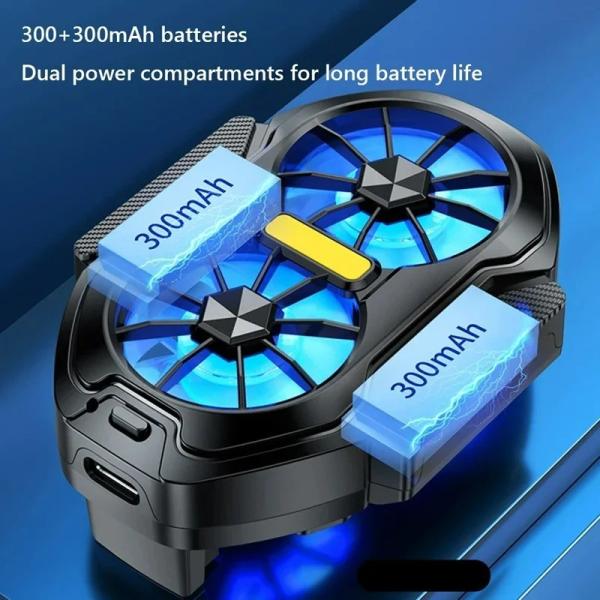 Buy cheap FS01 Dual Fan Mobile Phone Cooler for Phones Rechargeable Plug-in Options from wholesalers