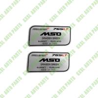 Buy cheap 1 Pair For Mclaren Mso Trim Metal Nameplate Logo Badge,Aluminum Name Tag Sign product