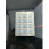 Buy cheap 12 keys Panel mounted stainless steel illuminanted keypad with male pin out connector from wholesalers