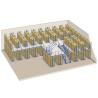 Buy cheap Full Easy Assembled Mezzanine Floor Racking System Steel Material For Cold Room from wholesalers