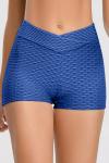 durable Sexy Jacquard Women'S Running Shorts Cross Waist Shorts