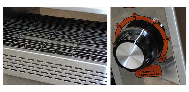 Durable Bakery Processing Equipment Electric Conveyor Toaster Chain Style