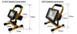4400mah Handle Industrial LED Flood Lights Battery Powered IEC / EMC / LVD