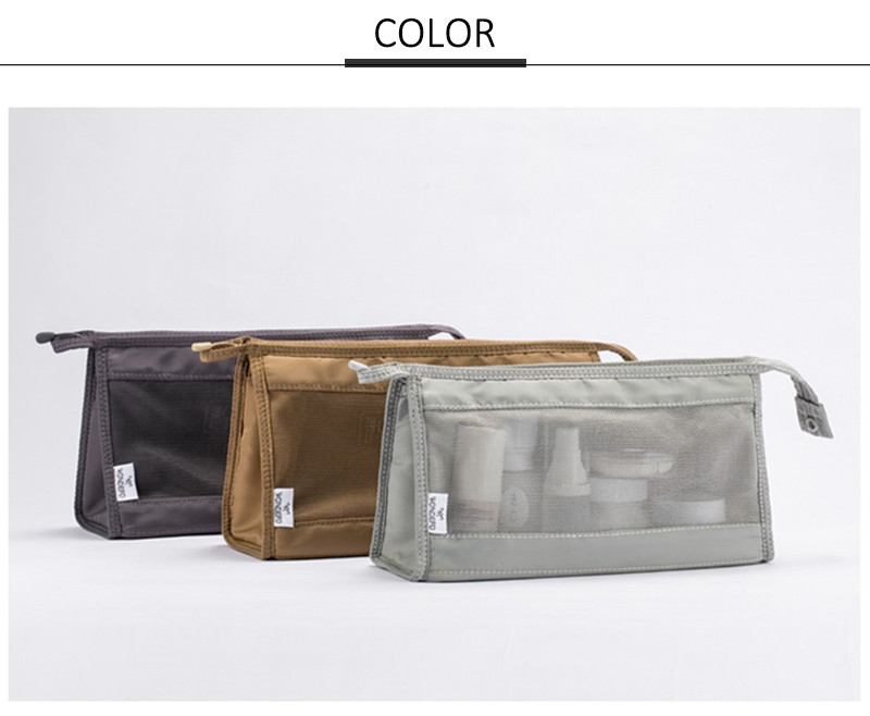 Nylon Mesh Travel Portable Ladies Toiletry Bag