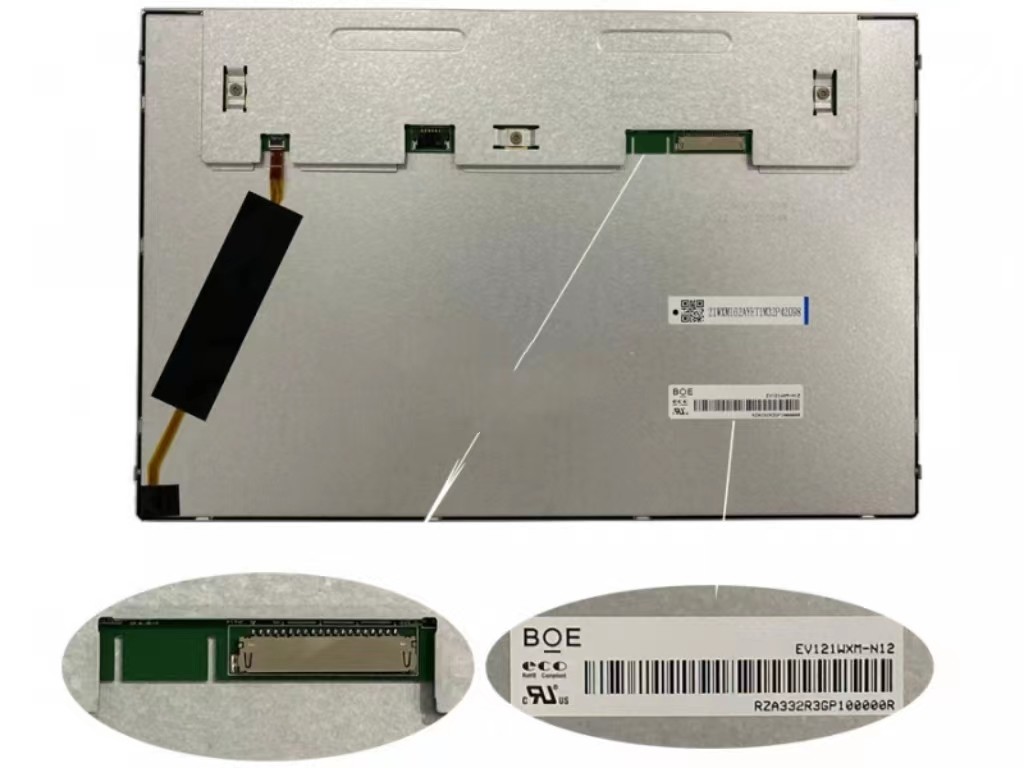 EV121WXM-N12 BOE 12.1" 1280(RGB)×800, 500 cd/m² INDUSTRIAL LCD DISPLAY