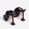 Buy cheap Custom Color Mules Women'S High Heel Slippers NAPPA PU Braided Straps from wholesalers