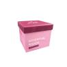 Buy cheap Pink Reusable Paper Gift Packaging Box Fashionable Looking Eco - Friendly from wholesalers