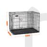 Buy cheap Plastic Tray Thick Metal Dog Crate , Pet Metal Cage Iron Wire High Security from wholesalers