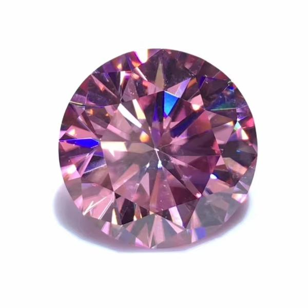 Buy cheap Wholesale lab created white yellow red pink black blue diamond round brilliant cut loose moissanite for Jewelry from wholesalers
