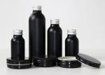 Black Aluminum 100ml Custom Cosmetic Bottles For Hair Wax Lotion