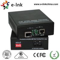 Buy cheap 1000Base-TX SFP POE Fiber Media Converter , POE Powered Fiber Ethernet Media product