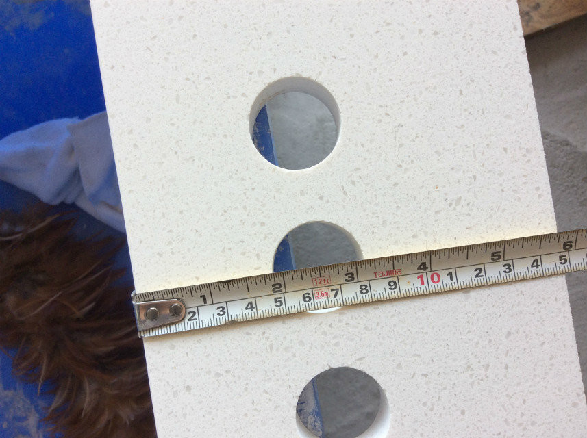 High Hardness Granite Bathroom Vanity Tops Non - Radioactive Environmental Friendly