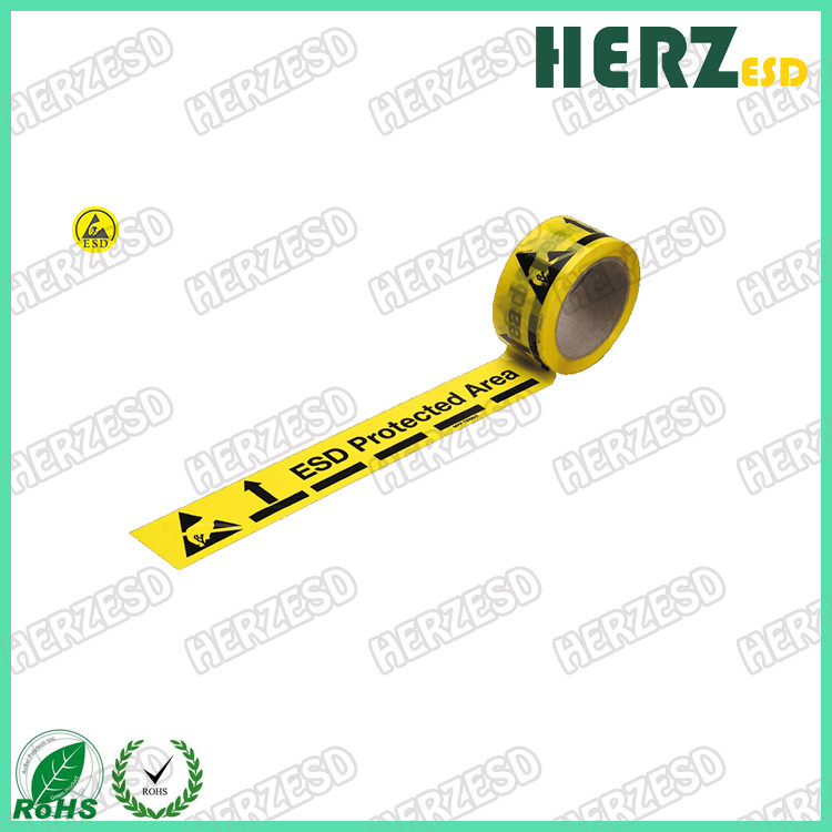 Protect Area ESD Warning Tape For Sealing Outer Cartons