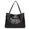 Buy cheap Soft Leather Shoulder Handbags , Leather Black Handbags With Long Shoulder Straps from wholesalers