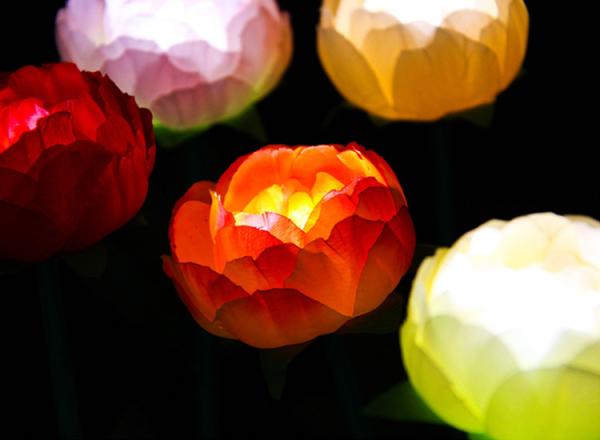 Buy cheap LED Simulation Peony Lights Wedding Scene Layout Lighting Festival Commercial Beauty Display Bright Decoration from wholesalers