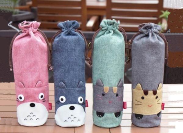 Buy cheap 2019 Hot-Selling BPA FREE Collapsible cute cartoon sleeve water bottles bags from wholesalers