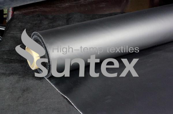 Buy cheap Fire retardant, insulation Flexible Duct Coated Fiberglass Fabric Coated With Neoprene Rubber Black from wholesalers