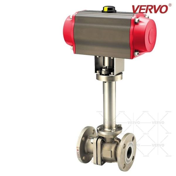 Buy cheap Pneumatic Actuated Cryogenic Ball Valve Floating Type Soft Metal Seat Ball Valve from wholesalers