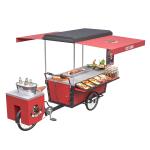 350W Outdoor Mobile Food Tricycle Bbq Vending Cart