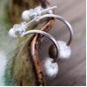 Buy cheap Womens Double Sterling Silver Beads Hoop Earrings (XH051332W) from wholesalers
