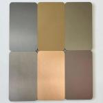 Brushed Surface Bamboo Charcoal Solid Board PVC Wood Metal Plate in Damask