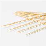 Round Bamboo Skewer Looped Sticks For Food And BBQ Grill