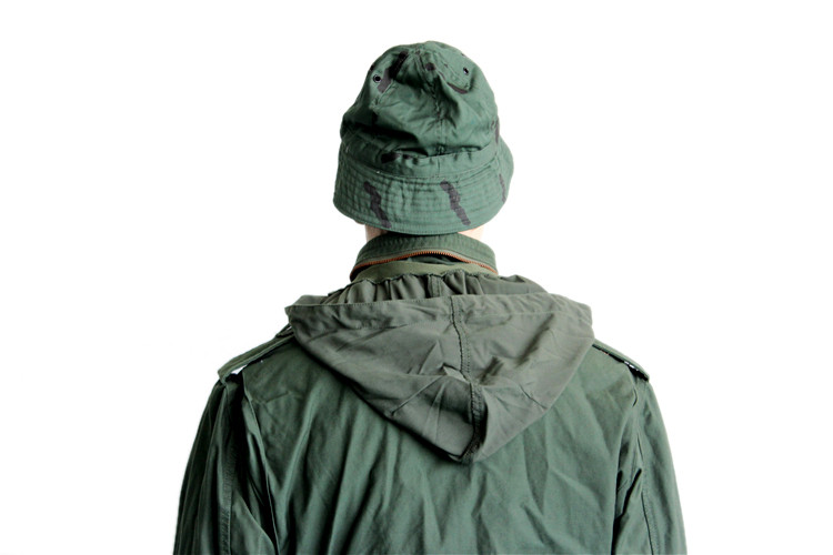 Men Alpha M65 Military Jacket With Hood Army Green Color
