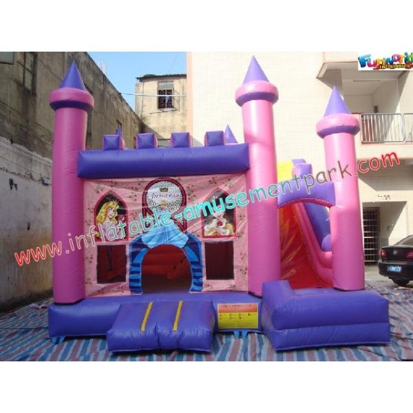 Buy cheap Funny Inflatable Bouncer Slide , Commercial Children Princess Slides from wholesalers