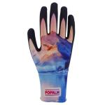 Landscape Printed Latex Mens Gardening Gloves Thorn Proof Yardwork Safety Gift
