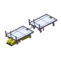 Buy cheap Bidirectional 600kg AGV Autonomous Guided Vehicles Self Guided Vehicles product