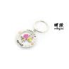 Buy cheap Metal Round Spinner Key Chain Rings Soft Enamel , Middle In Spinning from wholesalers