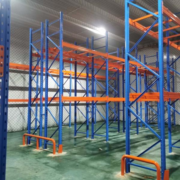 Custom Warehouse Pallet Racking Heavy Duty Powder Coating Surface 500kgs-2500kgs/level