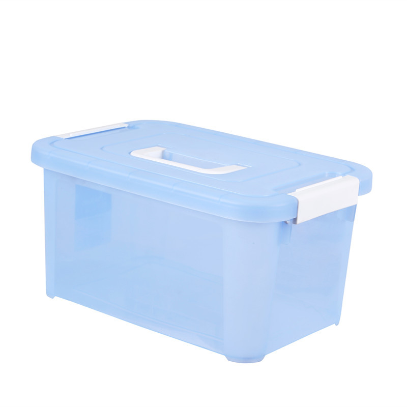 5L 15L Yards Clear Car Plastic Organizer Box With Handle
