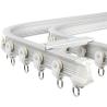 Buy cheap Aluminum Flexible Bendable Shower Curtain Rail Tracks from wholesalers